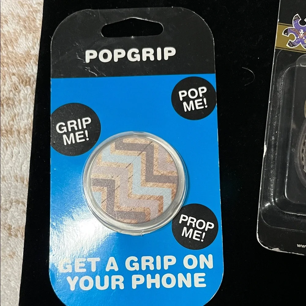 U.S. Army PopGrip - Gold and Silver Zigzag